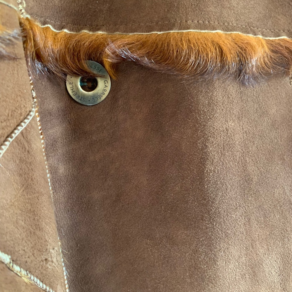 Goat Shearling Patchwork Jacket - image 4